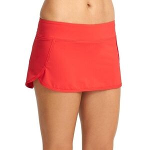 Athleta Kata Swim Skirt RED Surf SUP Beach Swimsuit Size Large